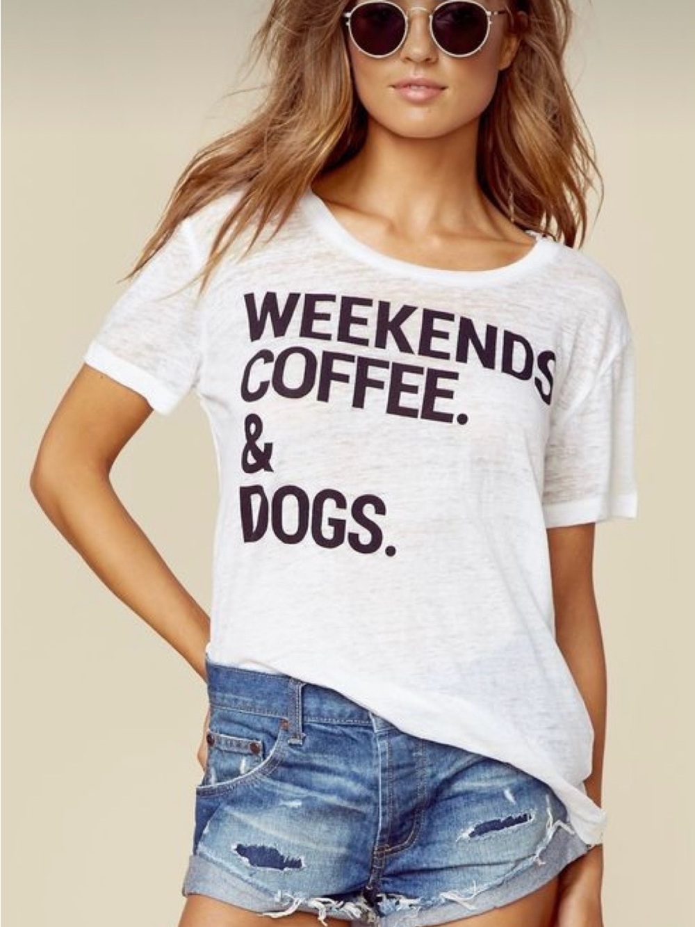 Women’s CHA SOR burnout white graphic tee